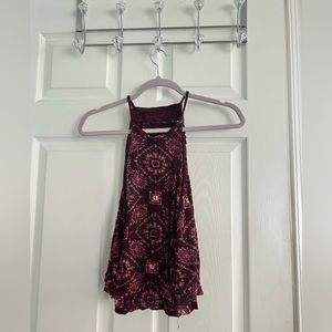 Cape Juby Woman’s burgundy/purple strap blouse size s
